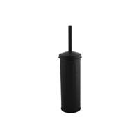 MSV Industrial Toilet/wc-borstel houder - metaal - zwart - 38 cm - Toiletborstels