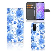 Hoesje voor Samsung Galaxy S20 Flowers Blue