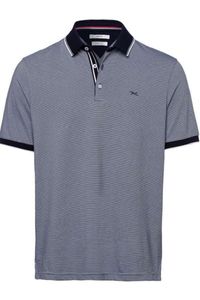 Brax Modern Fit Polo shirt Korte mouw marine/wit
