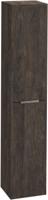 Saqu Lima hoge kast met rvs greep 35x32x180cm kasteel bruin Saqu Lima hoge kast met rvs greep 35x32x180cm kasteel bruin