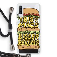 Big Macs Bigger Dreams: Samsung Galaxy A70 Transparant Hoesje met koord Big Macs Bigger Dreams: Samsung Galaxy A70 Transparant Hoesje met koord