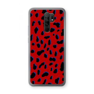 Red Leopard: Xiaomi Redmi 9 Transparant Hoesje