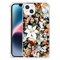 Case voor Apple iPhone 14 Plus Dark Flowers - thumbnail