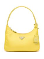 Prada mini sac à plaque logo - Jaune