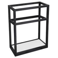 Handdoekhouder Fontein Differnz Hura L Gecoat Staal 40x22x50 Cm Zwart