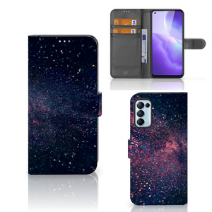 OPPO Find X3 Lite Book Case Stars