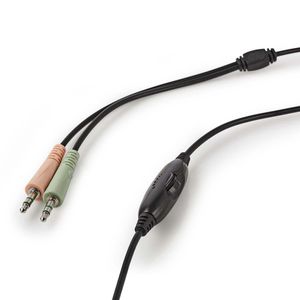 Nedis GHST100BK hoofdtelefoon/headset Zwart