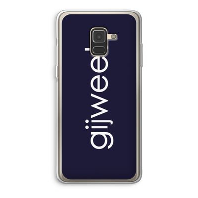 Gijweet: Samsung Galaxy A8 (2018) Transparant Hoesje