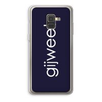 Gijweet: Samsung Galaxy A8 (2018) Transparant Hoesje