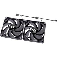 Thermaltake CL-F147-PL12BL-A PC-ventilator Zwart (b x h x d) 120 x 120 x 25 mm