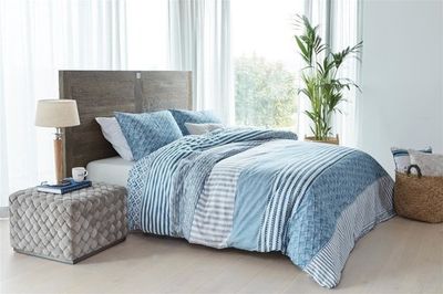 Rivièra Maison Rivièra Maison Desert Secrets Dekbedovertrek - Blauw 240x200/220