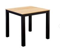 Arashi dining table 76x76cm. alu black/teak - Yoi - thumbnail