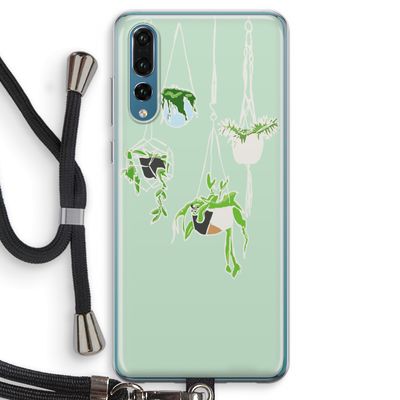 Hang In There: Huawei P20 Pro Transparant Hoesje met koord