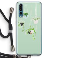 Hang In There: Huawei P20 Pro Transparant Hoesje met koord