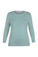 Luna 3/4 slv pullover - light sage green - 13604