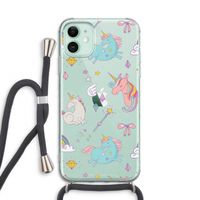 Fantasiewereld: iPhone 11 Transparant Hoesje met koord