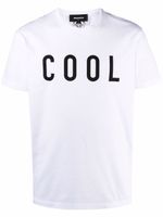 DSQUARED2 t-shirt à slogan imprimé - Blanc