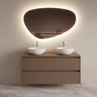 Badmeubelset BWS Riga Met Topplaat 120 cm Latte Boss & Wessing