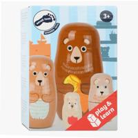 Small Foot houten matroesjka poppen beren familie