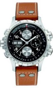 Horlogeband Hamilton H77616533 / H600.776.203 XL Leder Cognac 22mm