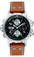 Horlogeband Hamilton H77616533 / H600.776.203 XL Leder Cognac 22mm - thumbnail