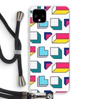 8-bit N°7: Pixel 4 XL Transparant Hoesje met koord
