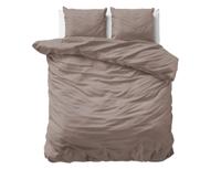 Primaviera Deluxe Uni Satijn Dekbedovertrek Taupe 240 x 200/220 cm
