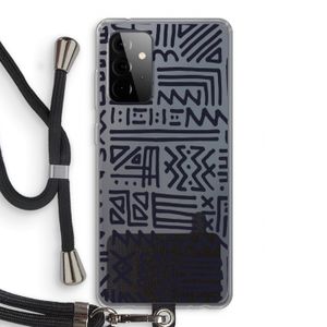 Marrakech print: Samsung Galaxy A72 5G Transparant Hoesje met koord