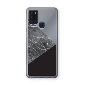 Combinatie marmer: Samsung Galaxy A21s Transparant Hoesje