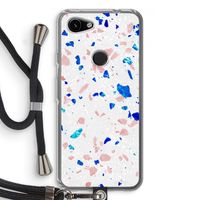 Terrazzo N°6: Pixel 3a Transparant Hoesje met koord