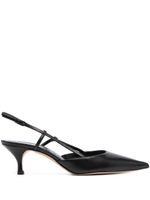 Casadei 65mm slingback pointed leather pumps - Noir - thumbnail