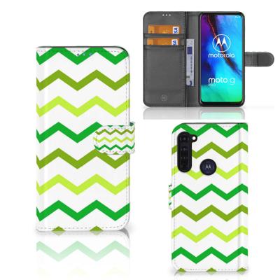 Motorola Moto G Pro | Telefoon Hoesje | Zigzag Groen
