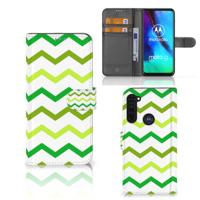 Motorola Moto G Pro | Telefoon Hoesje | Zigzag Groen