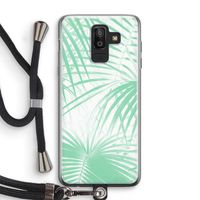 Palmbladeren: Samsung Galaxy J8 (2018) Transparant Hoesje met koord