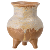 Bloomingville Vaas Steen Bruin ø8.5 10.5cm.H - thumbnail