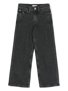 Calvin Klein Kids jean ample à taille haute - Noir