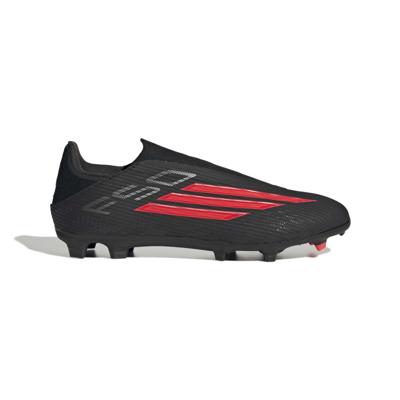 adidas F50 League Veterloze Gras / Kunstgras Voetbalschoenen (MG) Zwart Rood Donkergrijs
