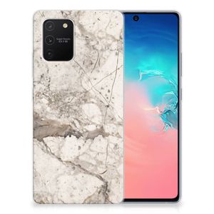 Samsung Galaxy S10 Lite TPU Siliconen Hoesje Marmer Beige