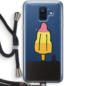 Raketijsje: Samsung Galaxy A6 (2018) Transparant Hoesje met koord