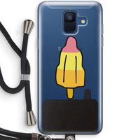 Raketijsje: Samsung Galaxy A6 (2018) Transparant Hoesje met koord