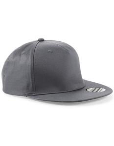 Beechfield CB610 5 Panel Snapback Rapper Cap - Graphite Grey - One Size