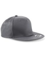 Beechfield CB610 5 Panel Snapback Rapper Cap - Graphite Grey - One Size - thumbnail