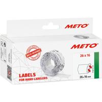 METO Prijslabels 9506169 Permanent hechtend Breedte etiket: 26 mm Hoogte etiket: 16 mm Rood 1 stuk(s)