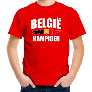 Rood fan shirt / kleding Belgie kampioen EK/ WK voor kinderen XL (158-164)  -