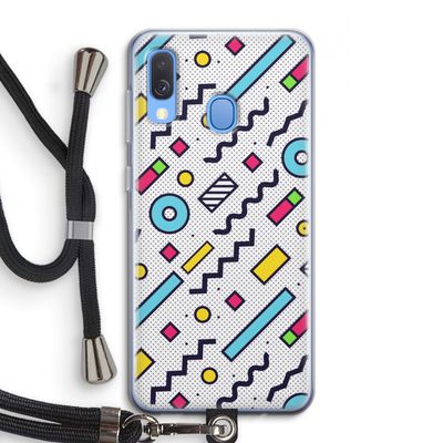 8-bit N°8: Samsung Galaxy A40 Transparant Hoesje met koord