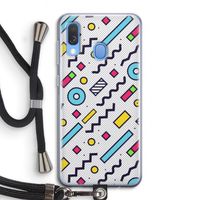 8-bit N°8: Samsung Galaxy A40 Transparant Hoesje met koord