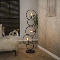 LifestyleFurn Vloerlamp 'Davion' 3-lamps, Artic Black finish LifestyleFurn Vloerlamp 'Davion' 3-lamps, Artic Black finish