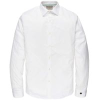 Long sleeve shirt comfort satin white - thumbnail
