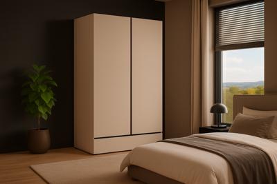 Home365 Kledingkast Crotone - Taupe - 2-Deurs met Lade