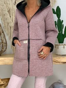 Casual Hooded Other Coat